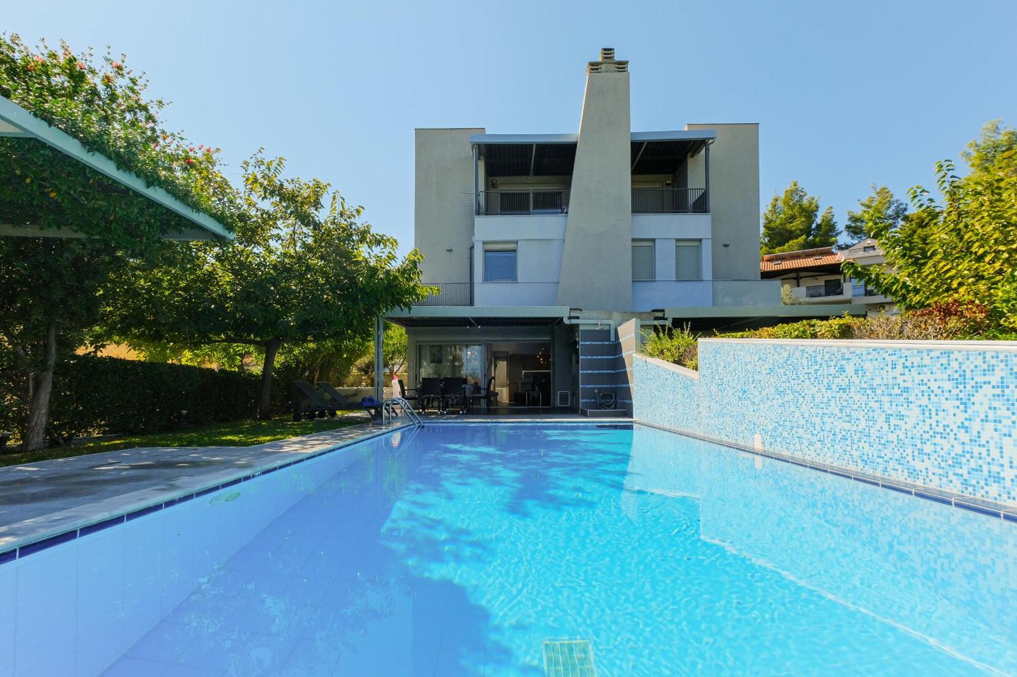 Deluxe Chrousso Pool Villa Palioúrion Exterior foto