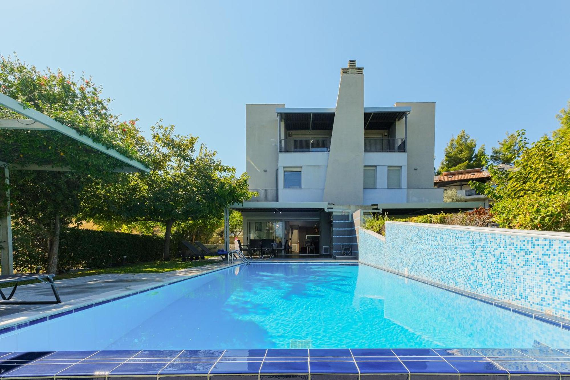 Deluxe Chrousso Pool Villa Palioúrion Exterior foto