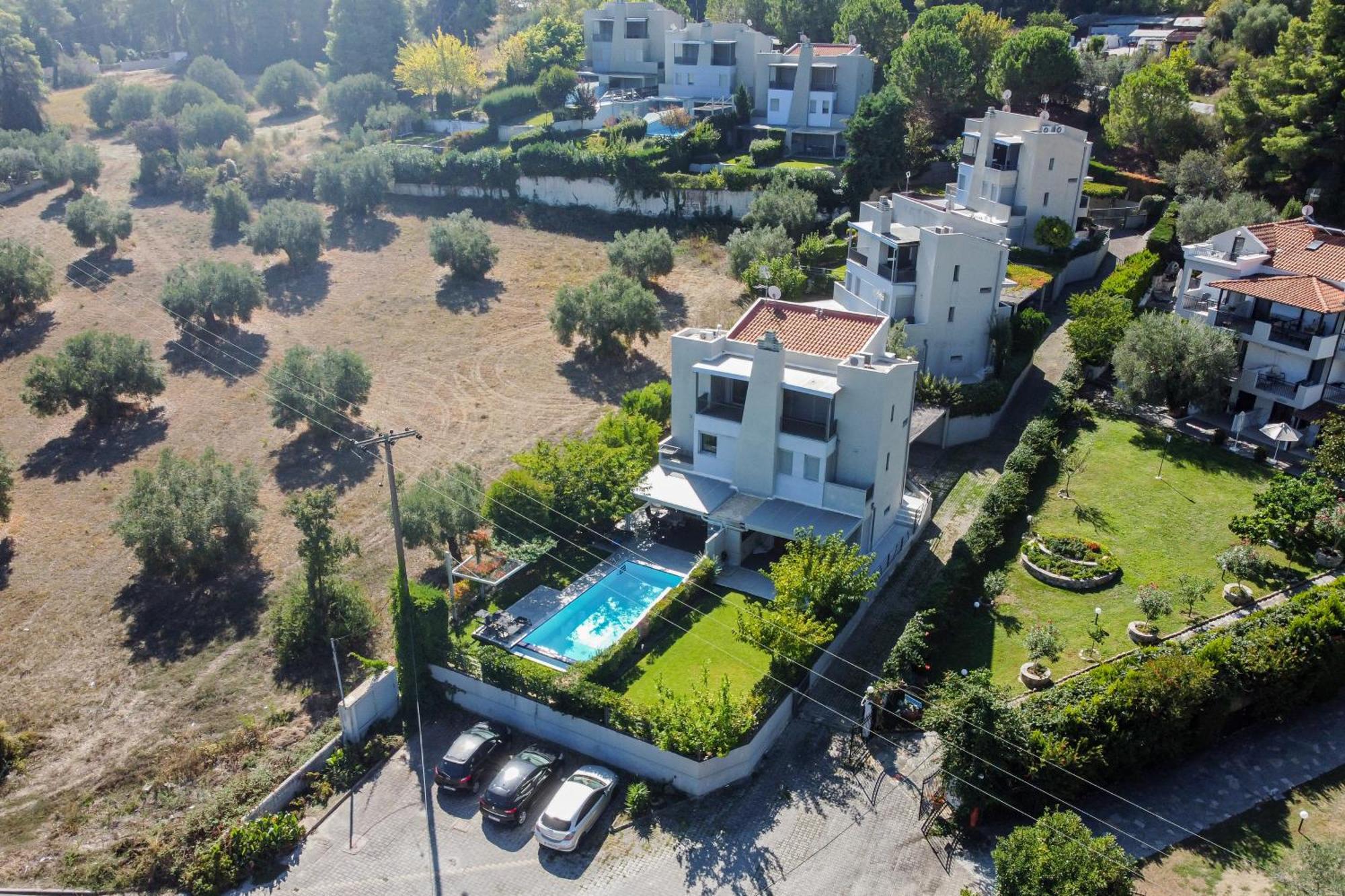 Deluxe Chrousso Pool Villa Palioúrion Exterior foto